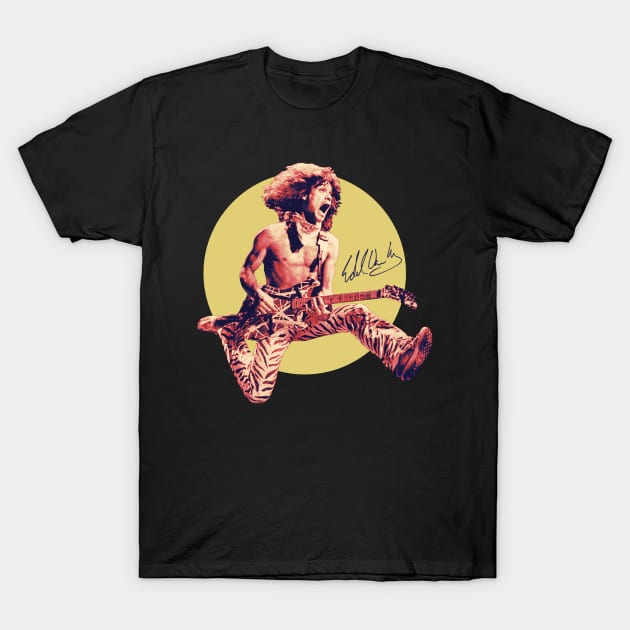 Van Halen Star Jumping Signature T-Shirt by BolaMainan